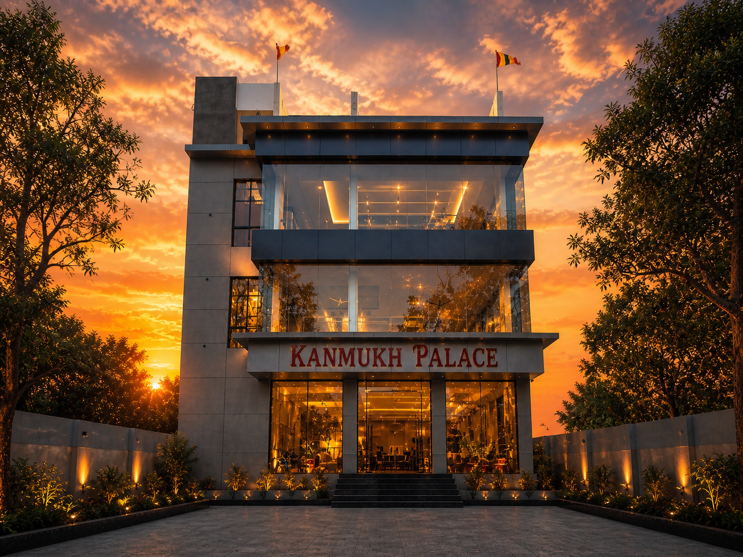 Palace entry at Kanmukh Palace